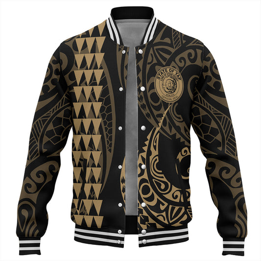 Yap State Baseball Jacket Kakau Style Ver.1