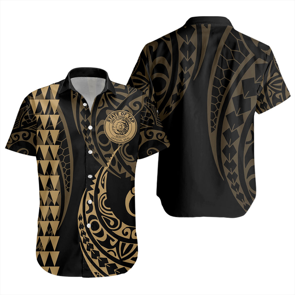 Yap State Short Sleeve Shirt Kakau Style Ver.1