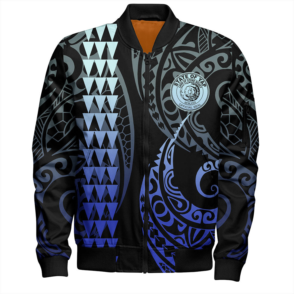 Yap State Bomber Jacket Kakau Style