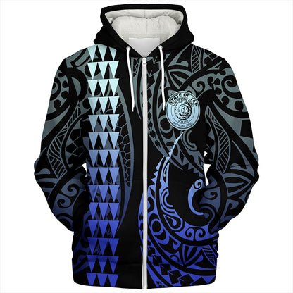 Yap State Sherpa Hoodie Kakau Style