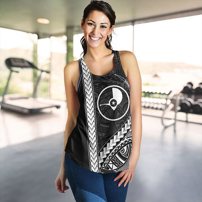 Yap State Women Tank Tribal Micronesian Coat Of Arms