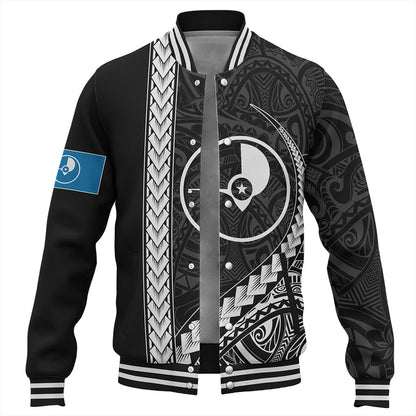 Yap State Baseball Jacket Tribal Micronesian Coat Of Arms