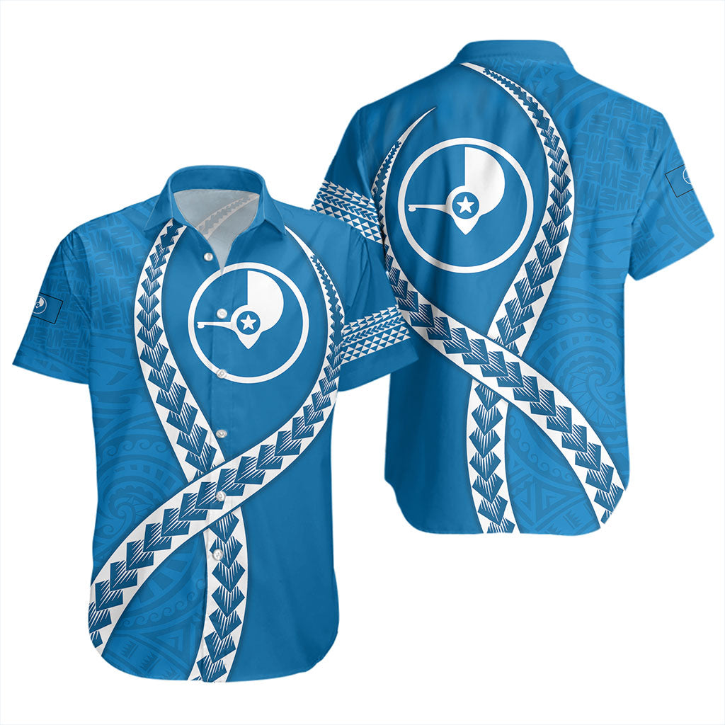 Yap State Short Sleeve Shirt Tribal Polynesian In My Heart