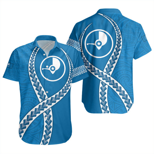 Yap State Short Sleeve Shirt Tribal Polynesian In My Heart