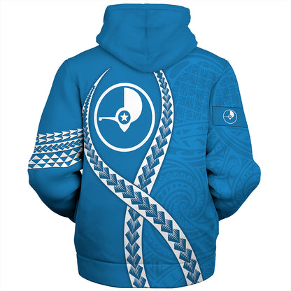 Yap State Sherpa Hoodie Tribal Polynesian In My Heart