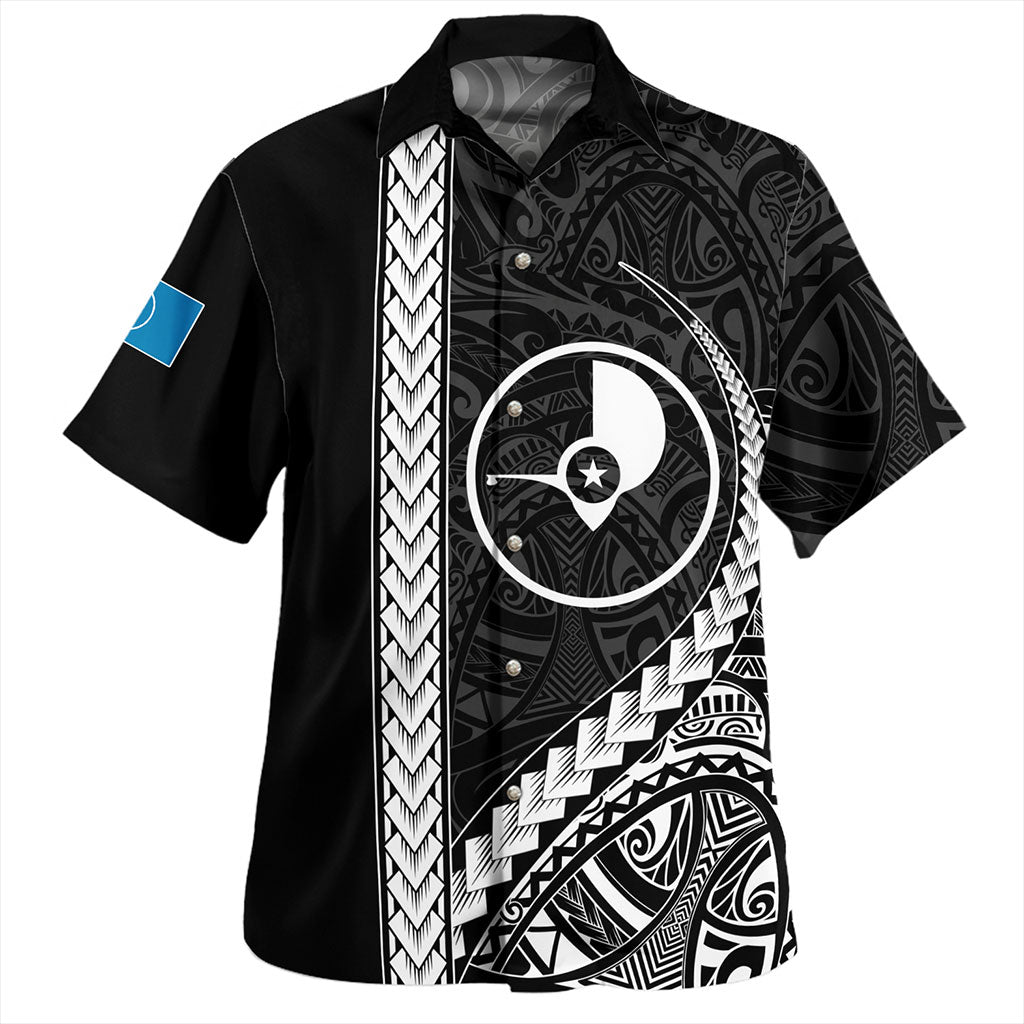Federated States Of Micronesia Custom Personalised Hawaiian Shirt Micronesia Tribal Patterns Curve Style
