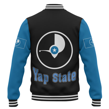 Yap State Baseball Jacket Letters Style