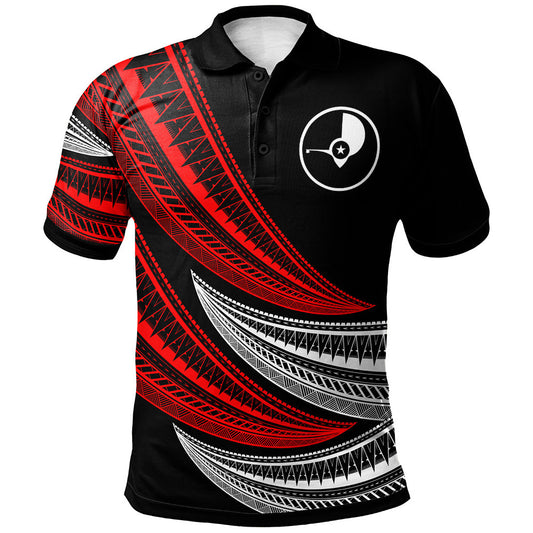 Yap Custom Personalised Polo Shirt - Wave Pattern Alternating