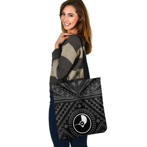 Yap Custom Personalised Tote Bag Polynesian Tattoo Style