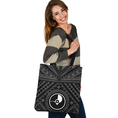 Yap Custom Personalised Tote Bag Polynesian Tattoo Style