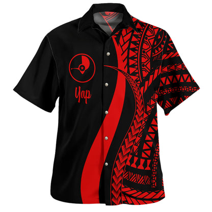 Yap Custom Personalised Hawaiian Shirt Micronesian Tentacle Tribal Pattern