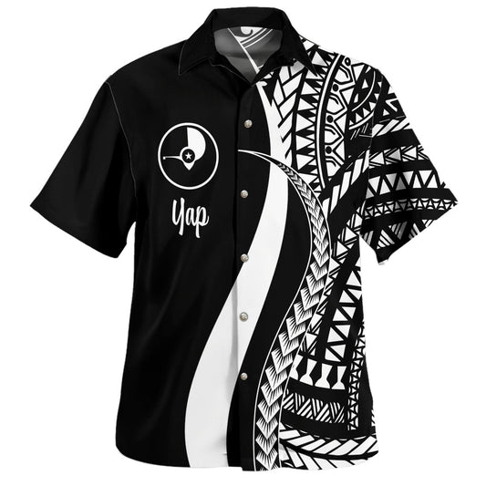 Yap Custom Personalised Hawaiian Shirt Micronesian Tentacle Tribal Pattern