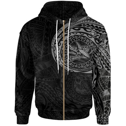 San Jose Sharks Polynesian Tattoo Style Hoodie