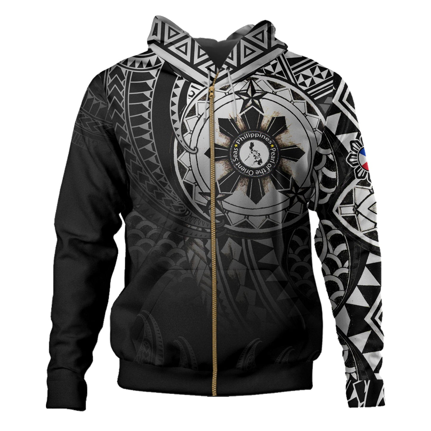 Philippines Tribal Hoodie - Pearl of the Orient Seas Hoodie