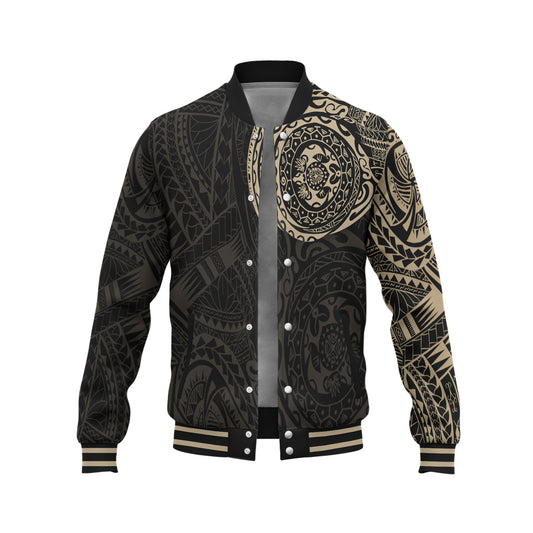 Polynesian Baseball Jacket - Polynesian Tattoo Style
