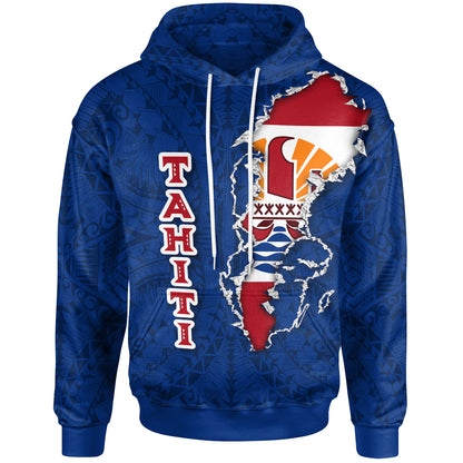 Tahiti Hoodie - Tahiti Flag Forever I Love