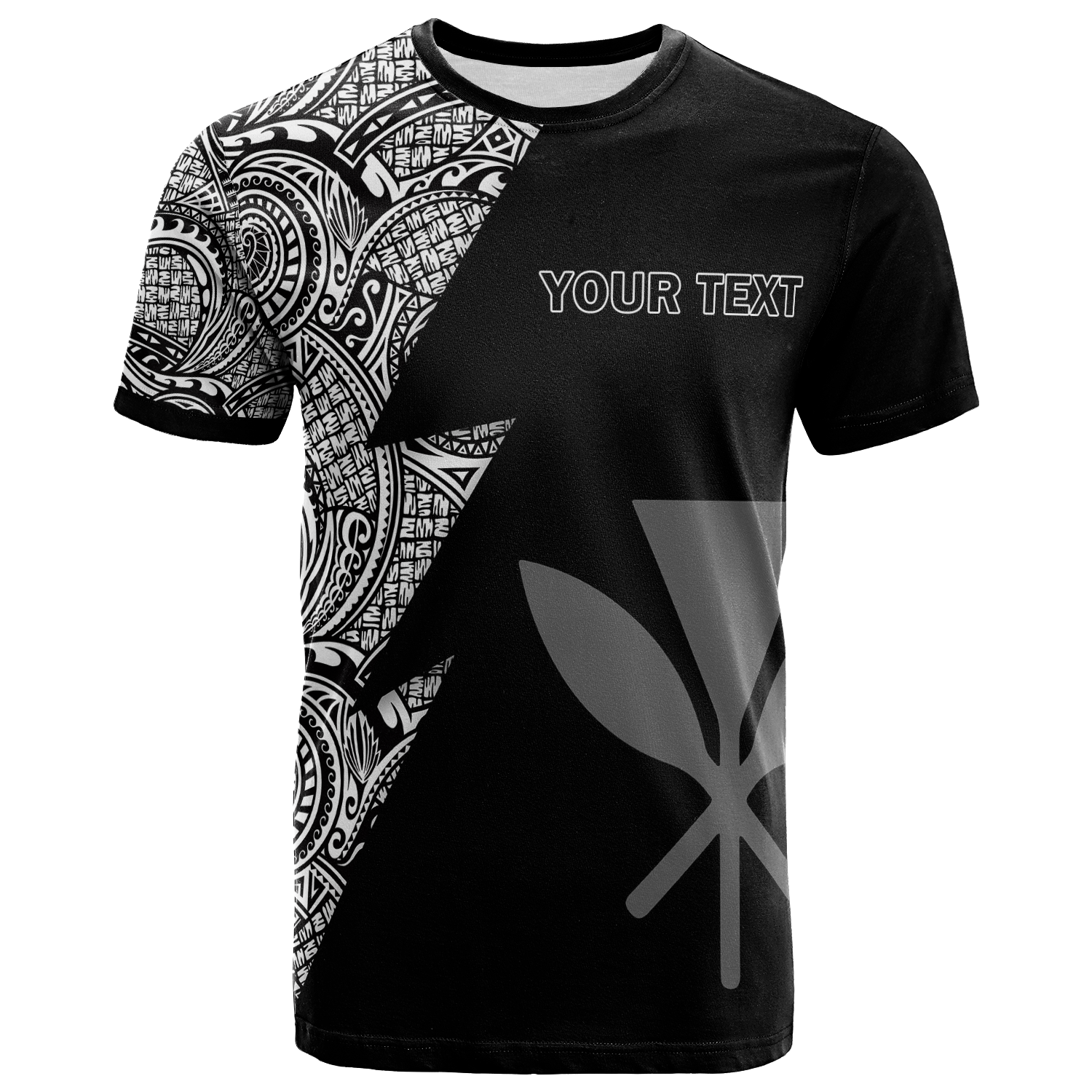 Hawaii All Over Custom Personalised T-Shirt - Kanaka Maoli Polynesian Pattern Flash