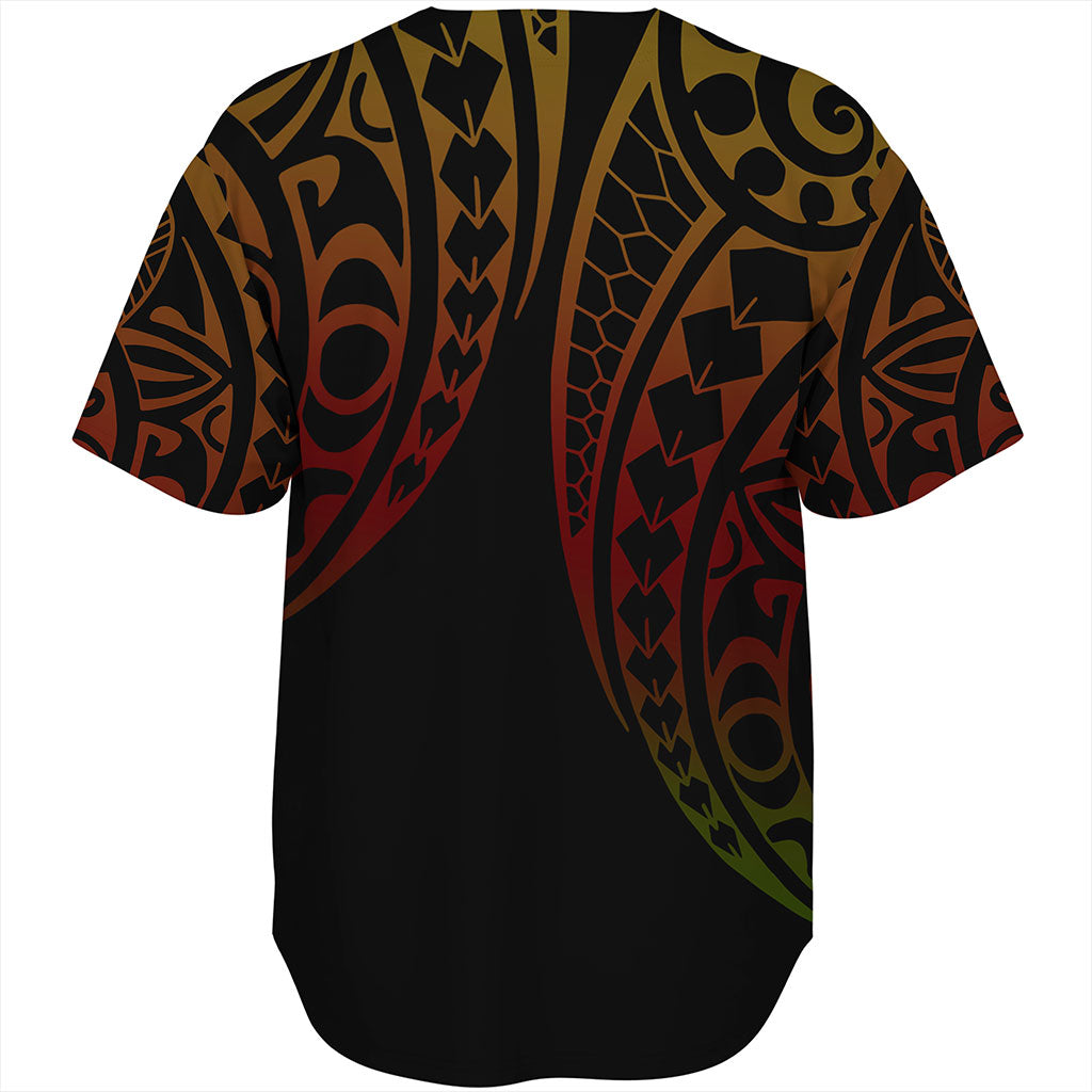 American Samoa Baseball Shirt Kakau Style
