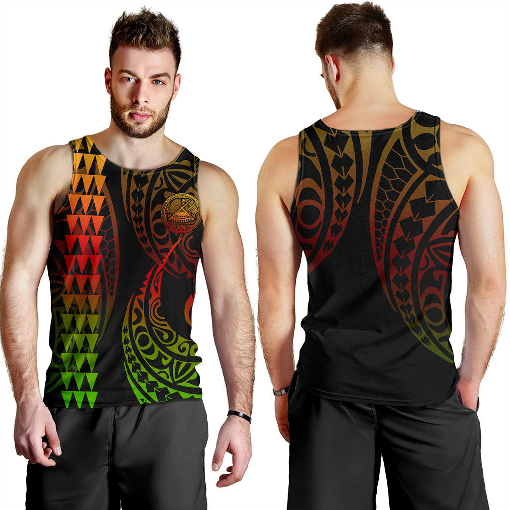 American Samoa Tank Top Kakau Style