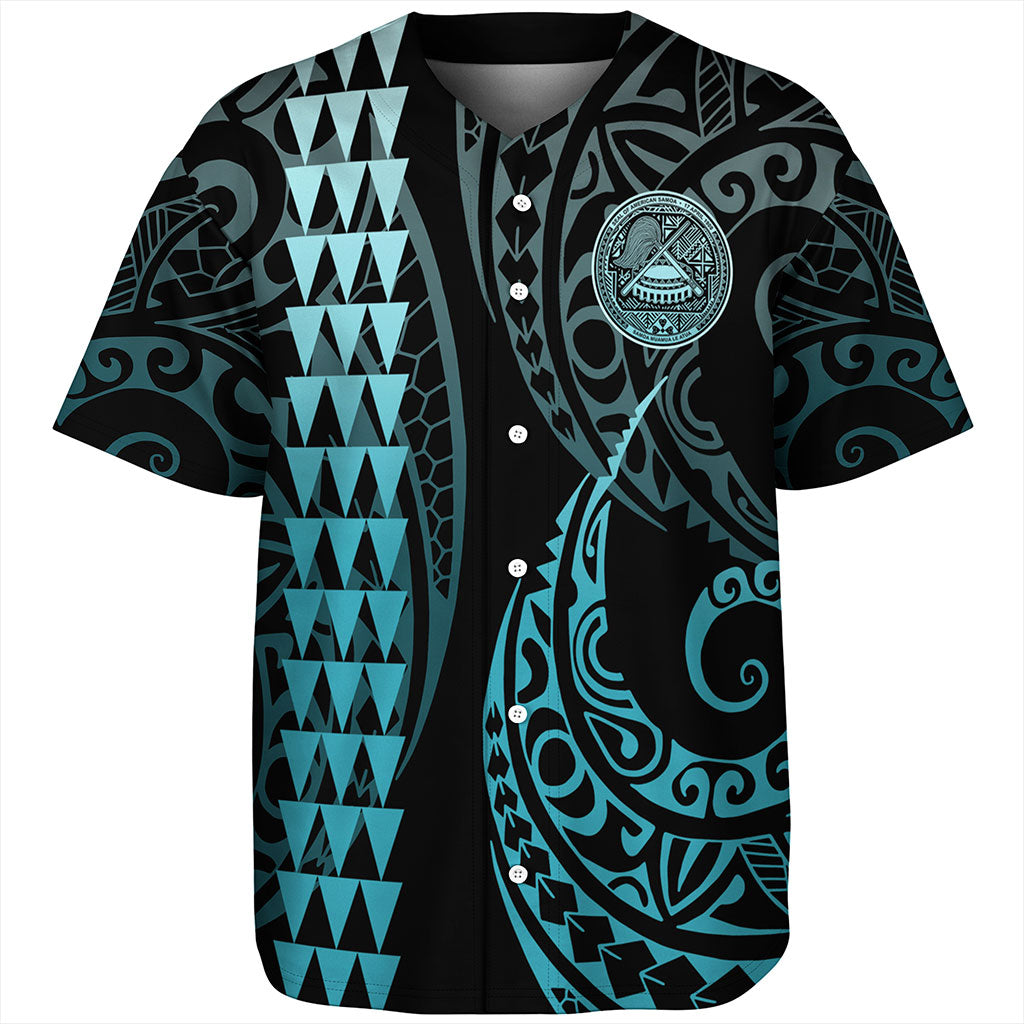 American Samoa Baseball Shirt Kakau Style Ver.1
