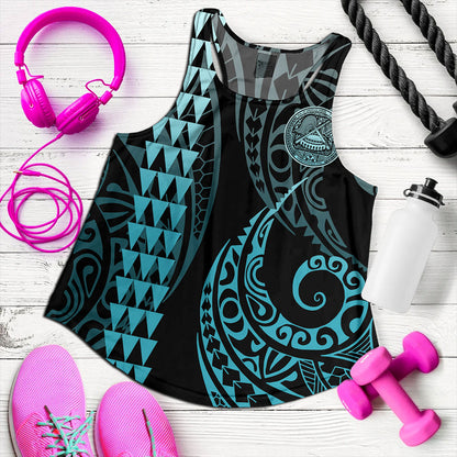 American Samoa Women Tank Kakau Style Ver.1