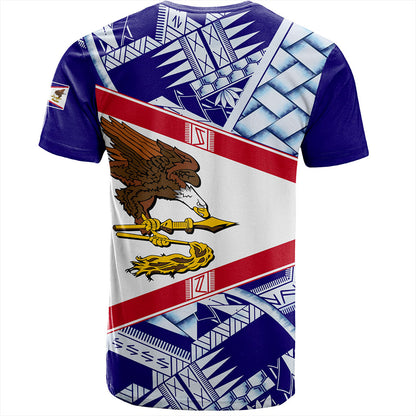American Samoa T-Shirt Flag Design With Pattern