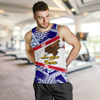 American Samoa Tank Top Flag Design With Pattern