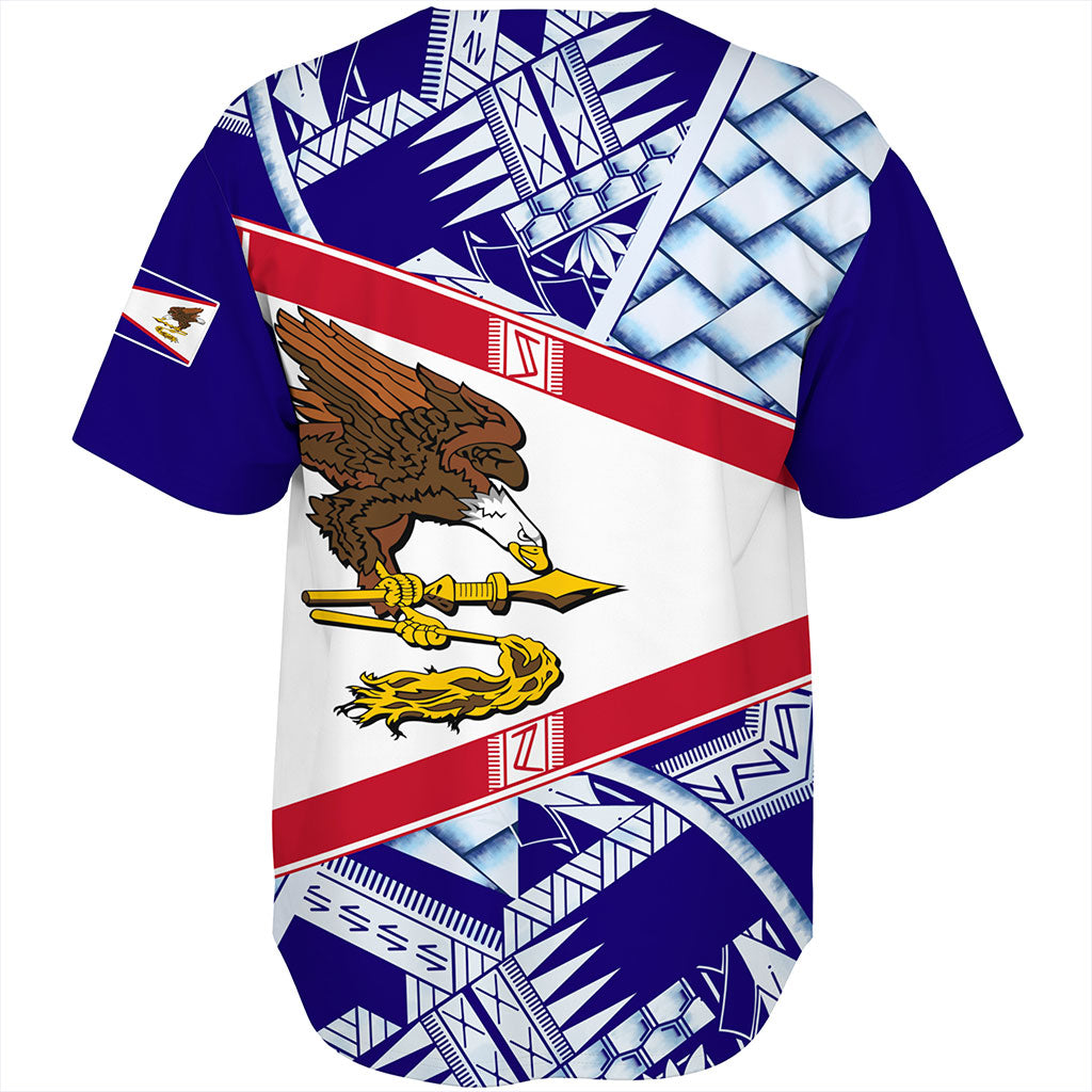 American Samoa Baseball Shirt Flag Design With Pattern