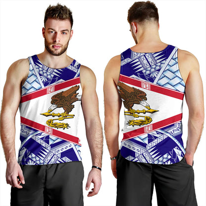 American Samoa Tank Top Flag Design With Pattern