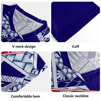 American Samoa Rugby Jersey Flag Design With Pattern
