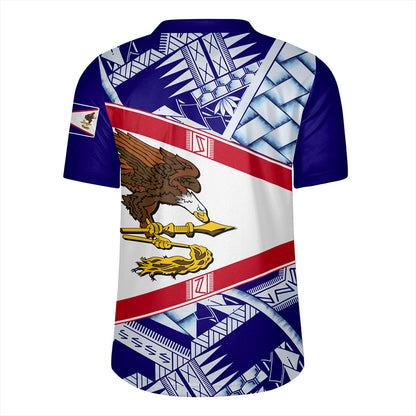 American Samoa Rugby Jersey Flag Design With Pattern
