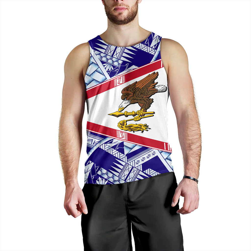 American Samoa Tank Top Flag Design With Pattern