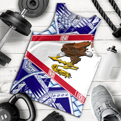 American Samoa Tank Top Flag Design With Pattern