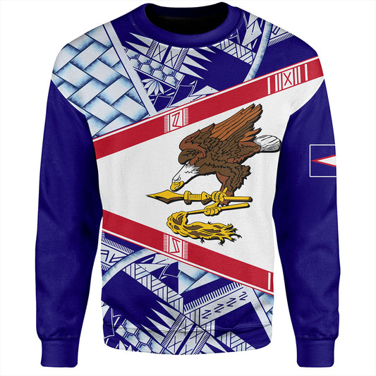 American Samoa Sweatshirt Flag Design With Pattern