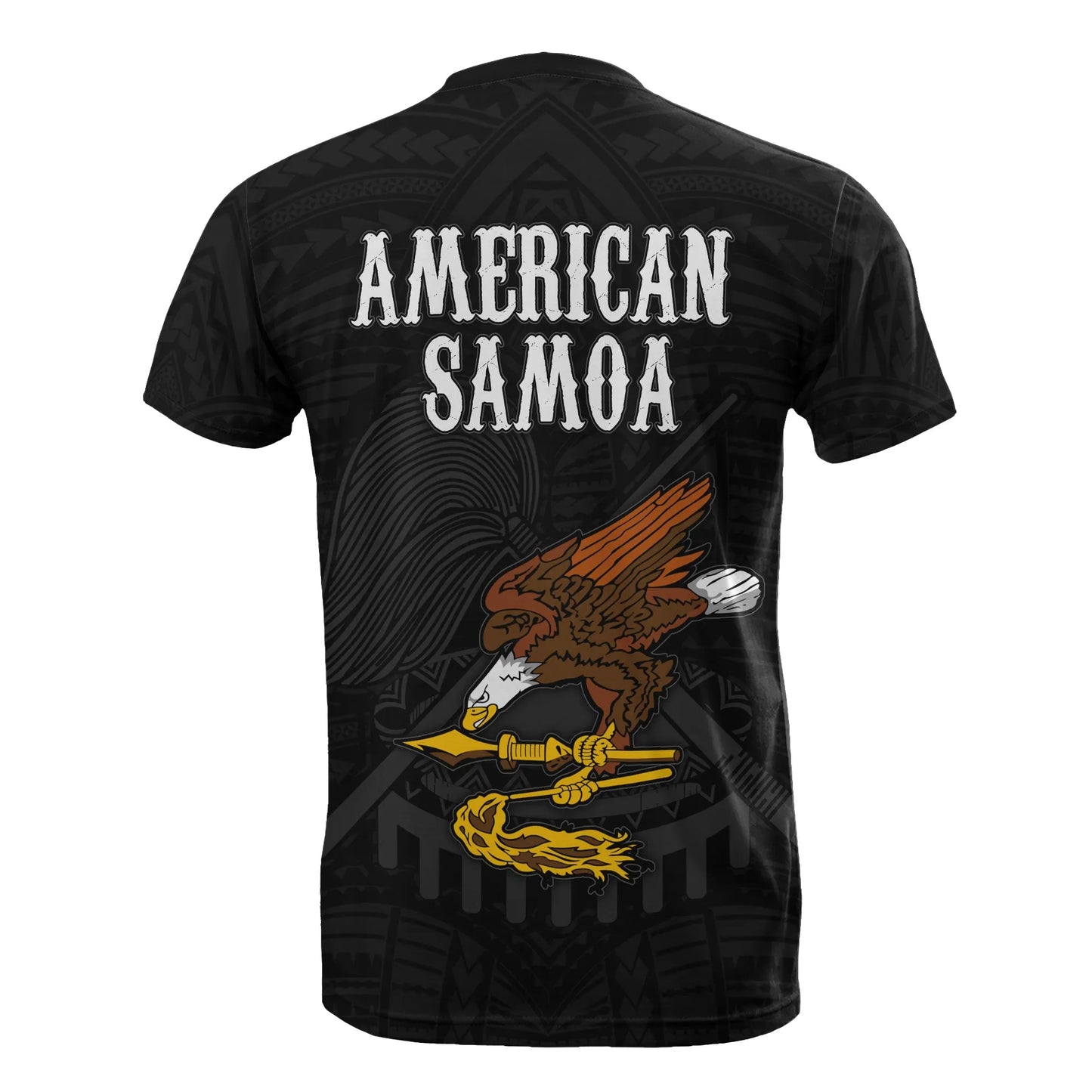 American Samoa All Over T-Shirt - American Samoa Eagle Black