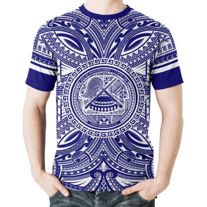 American Samoa All T-Shirt - American Samoa Coat Of Arms Polynesian Flag Color