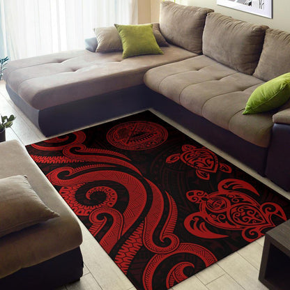 American Samoa Area Rug - Red Tentacle Turtle