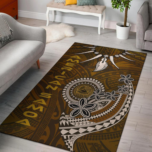 American Samoa Area Rugs - Polynesian Boar Tusk