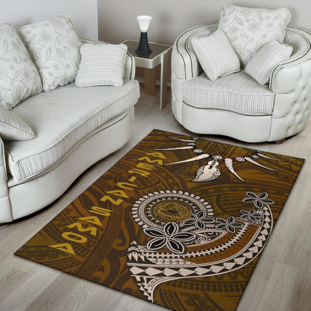 American Samoa Area Rugs - Polynesian Boar Tusk