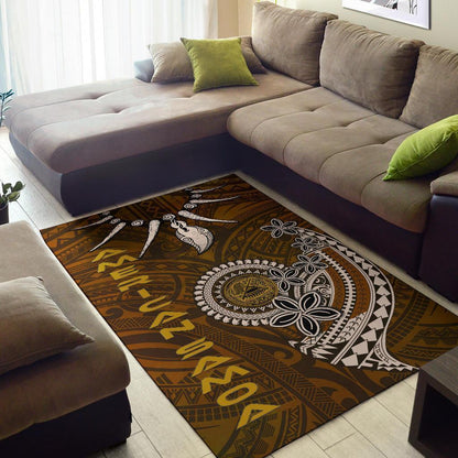 American Samoa Area Rugs - Polynesian Boar Tusk