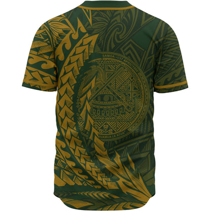 American Samoa Baseball Shirt - Green Wings Style