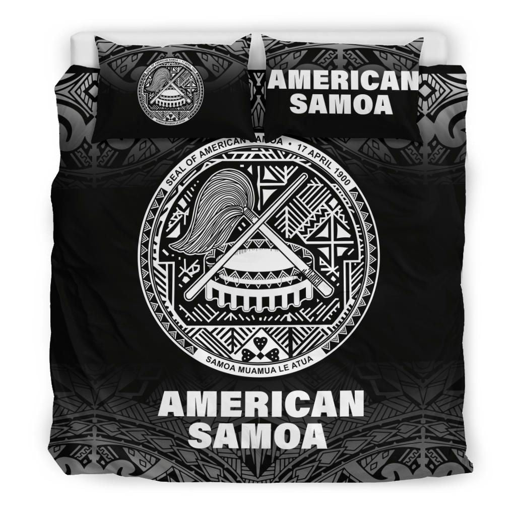 American Samoa Duvet Cover Set - Black Fog Style