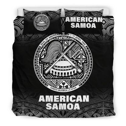 American Samoa Duvet Cover Set - Black Fog Style