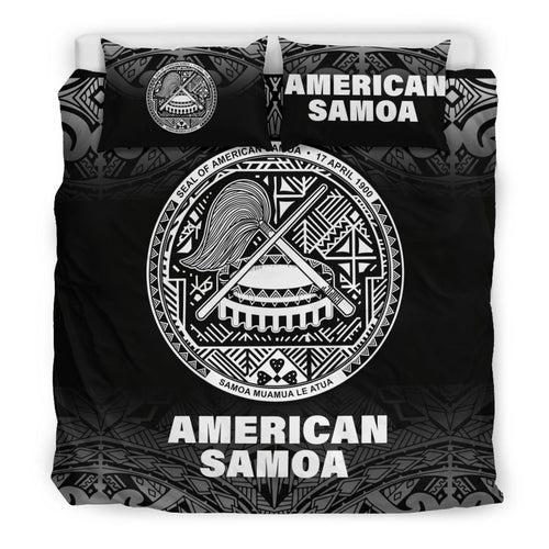 American Samoa Duvet Cover Set - Black Fog Style