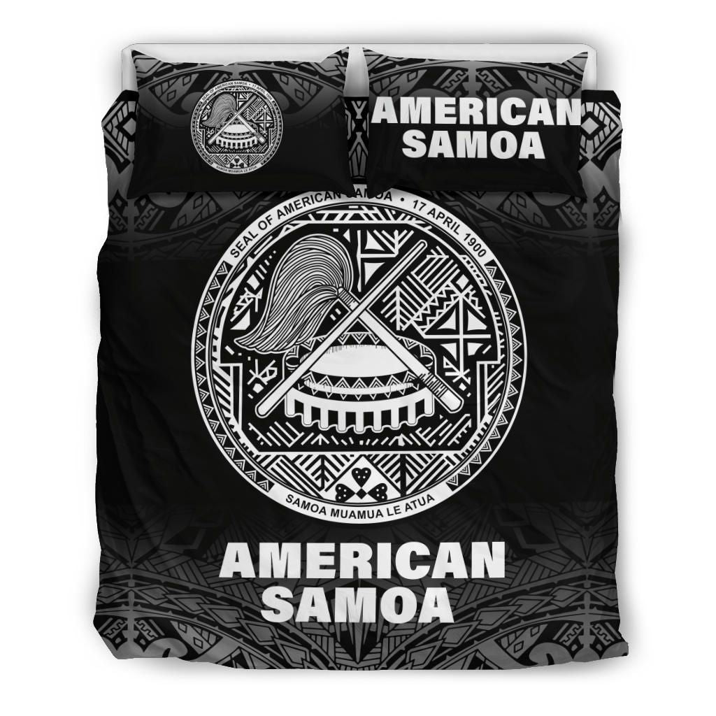 American Samoa Duvet Cover Set - Black Fog Style
