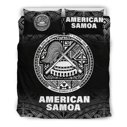 American Samoa Duvet Cover Set - Black Fog Style