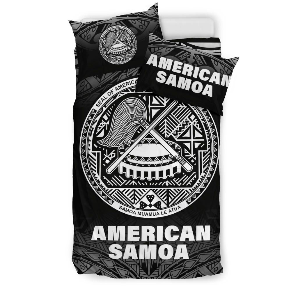 American Samoa Duvet Cover Set - Black Fog Style