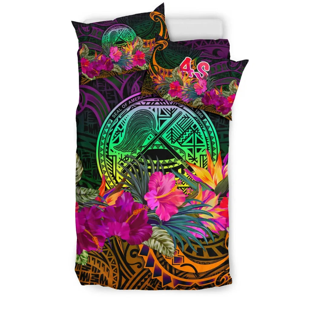 American Samoa Bedding Set - Summer Hibiscus