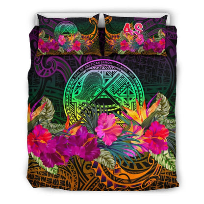 American Samoa Bedding Set - Summer Hibiscus