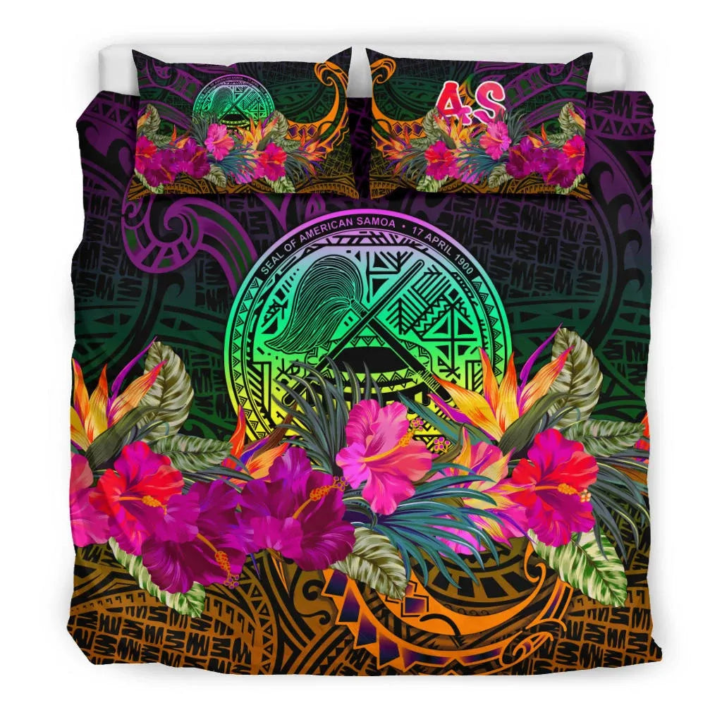 American Samoa Bedding Set - Summer Hibiscus